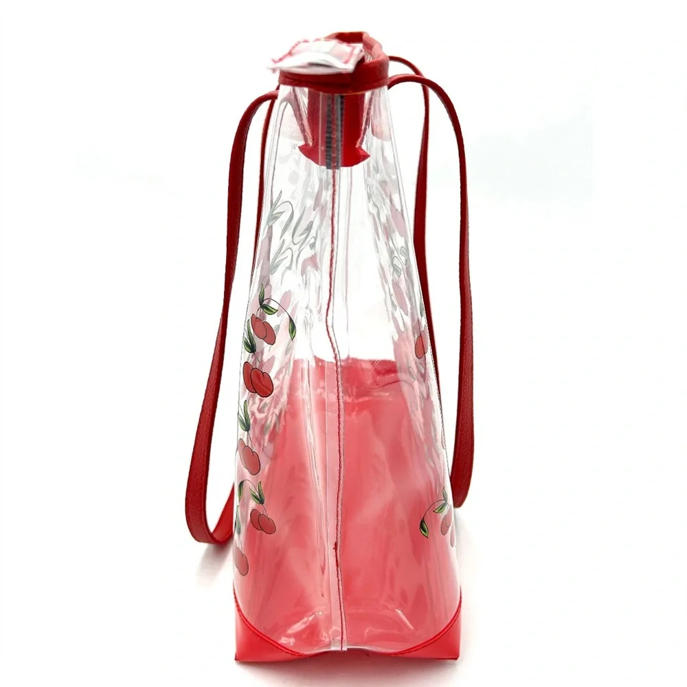 NWT Ed Hardy Cherry Clear Tote Bag - Picture 3 of 3